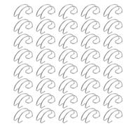Cabilock 40pcs Cage Door Hooks Steel Wire Hook Convenient Daily Use Space-saving Stainless Steel Artistic Design for Birdcage Accessories