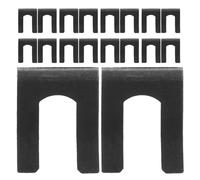 Cabilock 40pcs Metal Brake Line Clips: Hose Clamps U Shape Bracket Brake Cable Retainer Replacement Retaining Locks for Car Motorcycle Truck