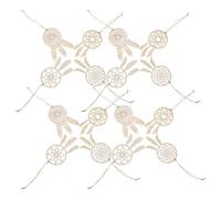 Cabilock 40Pcs Wooden DIY Dream Catchers Kit for - Unfinished Painting Crafts Set with Moon and Tree Hanging Decorations for Christmas and Home Art Projects