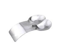 Cabilock 430 Stainless Steel Double Spoon Rest Large Spoon Rack with Arc Design, Conveniently Holds Two Utensils, Practical Kitchen Tool for Home Or Kitchen Use