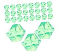 Cabilock 450pcs Acrylic Non Melting Ice Cubes Reusable Fake Ice Blocks for Vase Decor Wedding Party