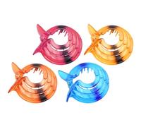 Cabilock 4Pcs Acrylic Hair Claw Clips Colorful Decorative Jaw Clips for Women and Yellow Orange for Exercise and Shower