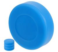 Cabilock 4Pcs Adjustable Hardness PVC Ice Hockey Training Pucks Matte Surface Blue Flat Street Hockey Puck Set for Practice and Competition