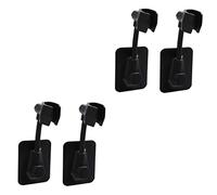 Cabilock 4pcs Adjustable Shower Wall Bracket Fine Shower Adhesive Caddy Sprinkler Rack