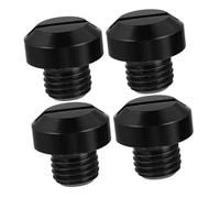 Cabilock 4pcs Aluminum Motorcycle Rearview Mirror Screw Hole Plugs Decorative Caps Easy Install for Motorbike Rearview Side Mirrors