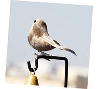 Cabilock 4pcs Artificial Sparrow Bird Ornaments with Clips for Garden and Home Decoration Lifelike Foam Craft Birds for Potted Plants for Indoor Outdoor Adornment