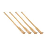 Cabilock 4pcs Bamboo Back Scratcher with Long Handle and Ergonomic Design, Hand Scratcher for Back Relief, Alleviates Skin Irritation and Prevents Nail Damage, for Bed and Couch Use