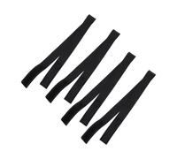 Cabilock 4pcs Black Adjustable Wig Elastic Bands Made of Polyester Non-sticky and Secure Wig Grip Bands without Glue or Tape for Comfortable Everyday Wear