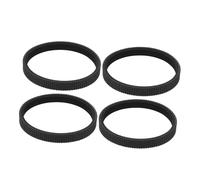 Cabilock 4pcs Black Rubber Drive Belt for Electric Hand Planer Perimeter Replacement Toothed Planer Belt Accessory for Woodworking Power Transmission