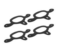 Cabilock 4pcs Black Rubber Spur Straps for Boots Lightweight Tie down Support Spur Tie down Straps Suitable for Cowboy Costume and Casual Outings