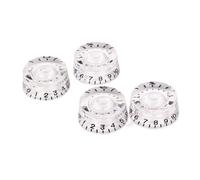 Cabilock 4pcs Black Text round Volume Tone Control Rotary Knobs for Electric Guitar Parts Replacement Volume Knob Guitar Tone