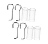 Cabilock 4pcs Blind Wand Repair Kit with Wire and Sleeve Collar Secure Hook Attachment for Horizontal Window Blinds Easy DIY Replacement Parts