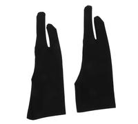 Cabilock 4pcs Breathable Two-finger Drawing Glove for Digital Tablets Anti-mistouch and Anti-sweat Sketching Glove for Painting and Graphic Design for Left and Right Hand Use