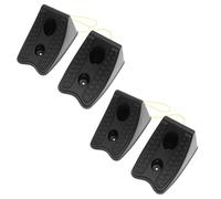Cabilock 4pcs Car Wheel Chocks Rubber Tire Blocks Anti-slip Stopper for Vehicles Rv Motorhome Caravan Heavy Duty Parking Ramp Blocks with High Temperature and Corrosion Resistance