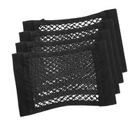 Cabilock 4pcs Cargo Net for Car Trunk Double-layer Elastic High Strength Oxford Cloth Rear Storage Nets Large Capacity Car Organizer to Store More Items