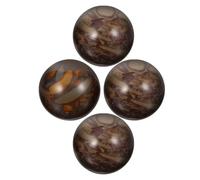 Cabilock 4pcs Chinese Baoding Hand Exercise Balls 25mm Stone Massage Balls for Hand, Finger, and Wrist Training with Delicate Craftsmanship and Glossy Finish, Suitable for Indoor