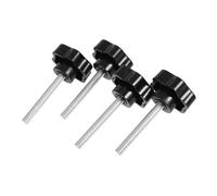Cabilock 4pcs Clamping Grip Knob Adjustable Star Handle for Quick Disassembly Plastic Replacement Parts for Fit Machinery and Equipment