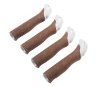 Cabilock 4pcs Cork Trekking Pole Handles with 17mm Hole, Ergonomic Non-slip Hiking , Comfortable Cork and Plastic Replacement for Trekking and Climbing Poles