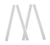 Cabilock 4pcs Dustpan Edge Strips Replacement Cleaning Supplies for Efficient Floor Cleaning Lightweight and Compact Design for Brooms and Dustpans
