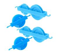 Cabilock 4pcs Educational Pulley Plastic Mechanics Teaching Equipment Lightweight Student Experimental Tool for Physics Lab Demonstrations