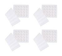 Cabilock 4pcs egg tray Egg Carton Trays egg flat household egg holder reusable egg cartons Egg Holder with Lid foam eggs Egg Packing Container Storage Box white with cover pearl cotton