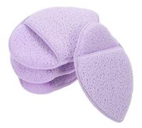 Cabilock 4pcs Face Skin Scrubbers Facial Washing Sponges Sponge Material Suitable for Sensitive Skin Can Be Hung for Drying Daily Face Washing and Makeup Removal