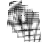 Cabilock 4pcs Fish Tank Partition Board Aquarium Bottom Filters Plastic Grid Divider Black Easy Installation Strengthen Water Permeability Fish Tank Accessory for Pet Aquariums