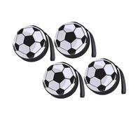 Cabilock 4pcs Football Pattern Tinplate Coin Bags Creative Change Storage Pouches with Random Interior Colors for Daily Use and Small Item Organization Random Color
