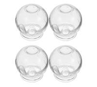 Cabilock 4pcs Glass Cupping Device for Salon Home Fire Therapy Body Care Supplies Suction Cups for Face