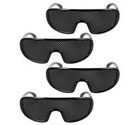 Cabilock 4pcs Glasses for Eye Improvement with Full Frame Protection, Lightweight Plastic Material, Suitable for Daily Use and Outdoor Activities, Comfortable Corrective Eyewear for Men