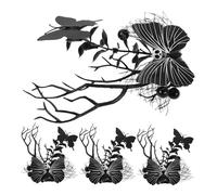 Cabilock 4pcs Halloween Spider Web Hair Clips Black Butterfly Gothic Side Barrettes Lightweight Punk Horror Headpieces for Women Party Costumes