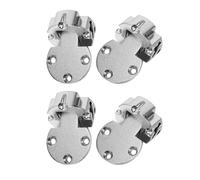 Cabilock 4pcs Heavy Duty Folding Flip Hinge for Kitchen Cabinets and Folding Racks, Zinc Alloy Material with Three-Hole Installation and 180° Opening Angle, Load Capacity 40kg for Foldable