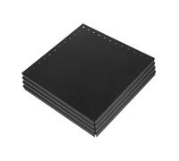 Cabilock 4pcs Heavy Duty Metal Pegboard Panels Black Wall Organizer for Garage Kitchen Office Tool Storage Workbench with Easy Installation and Hooks
