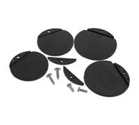 Cabilock 4Pcs Heavy-Duty Weatherproof Boat Scupper Flapper Replacement Kit with Black Rubber Gasket, Marine Drain Valve Accessories for Kayaks, Fishing Boats, 1.57" 1.87" Hull Drain Repair