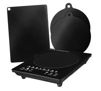 Cabilock 4pcs Induction Cooktop Mats Heat Resistant Silicone Protector Pads with Oil and Slip Base for Top Electric Stove Efficient Heat Distribution and Stable Cooking Safety