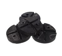 Cabilock 4pcs Jack Lifting Pads for Two-post Car Lifts Anti-slip Rubber Adapters with Slotted Frame Rail Design Round Support Blocks for Automotive Workshop Vehicle Protection