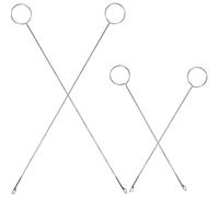 Cabilock 4Pcs Long Sewing Threading Tool Set, Thread Guide Hook Needles with 17.5Cm 27Cm Lengths for Embroidery, Drawstring Threader Accessories for Hand Sewing and Craft Use