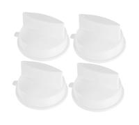 Cabilock 4pcs Microwave Oven Timer Knob Switch Replacement White Control Appliance Parts for Kitchen Oven Timer Handle