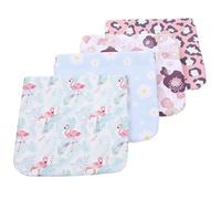 Cabilock 4pcs Mini Makeup Storage Bag No Zipper Self Closing Lipstick Pouch Portable Travel Organizer for Lip Gloss Coins and Small Essentials Chic Designs Chrysanthemum Petal Leopard