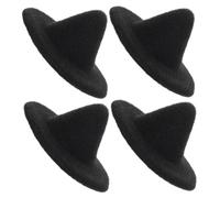 Cabilock 4pcs Mini Small Witch Hats for Dolls Lightweight EVA Material Halloween Party Supplies DIY Craft Accessories for Pets and Dolls