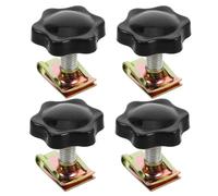 Cabilock 4pcs Motorcycle Trunk Lock Screws Retro Style Security Bolts for Saddlebag Effortless Installation Compatible with Harley Models Theft Mounting Hardware Accessories