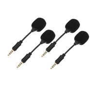 Cabilock 4PCS Noise Reduction Directional Voice Recording Microphone Plug and Play Wired Mic for Phone and Computer High Sensitivity Portable In-line Design for Live Streaming Singing
