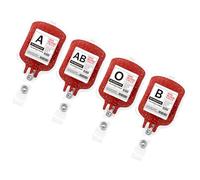 Cabilock 4pcs Nurse Badge Reel Holder Retractable Clip 1.5x1.5x0.5inch Acrylic Metal Cute Glitter Stylish Versatile Attachment for Offices and Healthcare Workers