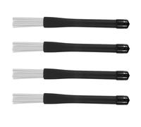 Cabilock 4pcs Nylon Jazz Drum Brushes Set for Musicians, Reusable and Gentle on Drumheads, Flexible Drumstick Brushes Suitable for Jazz Drums and Types of Musical Settings