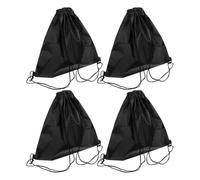 Cabilock 4pcs Oxford Cloth Drawstring Bags for Motorcycle Helmets, Sport Cinch Backpack Sack with Reinforced Double Handles, Small Gym Carrying Bags for Men Women Travel and Outdoor Use