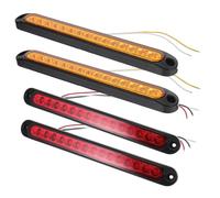 Cabilock 4pcs Pickup Truck Trailer Lights Trailer Brake Lights Stop Running LED Tail Marker Kit Tail Lamp Abs
