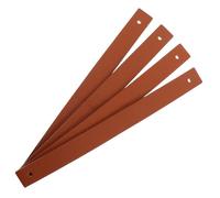 Cabilock 4pcs PU Leather Sign Hooks for Wall Hanging Welcome Signs and Seating Charts Fixed Strap Mounts for Weddings Birthdays Anniversaries Elegant Brown Faux Leather Rod Holders