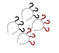 Cabilock 4pcs Punctuation Mark Headwear Question Mark Hair Loop 3.54x2.17x0.2 Inch Creative Eye-catching Hair Accessory for Festival Party Decor