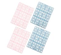 Cabilock 4pcs Rabbit Foot Mat Bunny Cage Pad Non-slip Design Supple and Comfortable Plastic Floor Mats for Balcony and Living Room Small Animals Hamsters