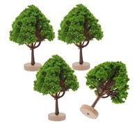Cabilock 4pcs Realistic Simulated Street Trees Miniature Trees for Diy Landscape Decor